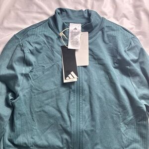 Adidas Turquoise Zip-Up Jacket